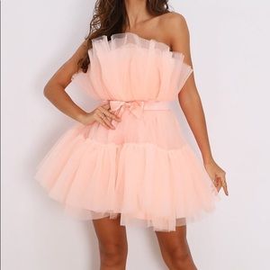 Peach Tulle L dress